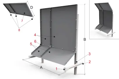 Zadný panel pre sústruhy PTO 31/040 (BER571089)