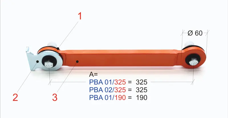Predlžovacie rameno PBA 01/325 (BER571141)
