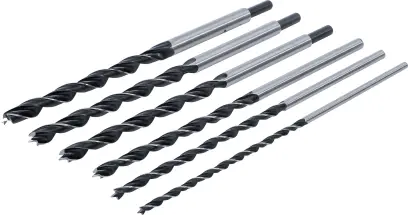 BGS 2018 Špirálové vrtáky do dreva Kraftmann 6 ÷ 14 x 300 mm Sada 6 dielov (BGS102018)