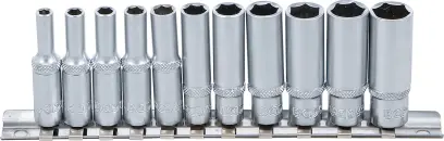 BGS 2221 Nástrčné hlavice 1/4" 4 ÷ 13 mm, predĺžené (BGS102221)