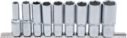 Nástrčné predĺžené hlavice 1/2" 10 ÷ 24 mm (Sada 9 ks). BGS 2223 (BGS102223)