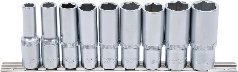 Nástrčné predĺžené hlavice 1/2" 10 ÷ 24 mm (Sada 9 ks). BGS 2223 (BGS102223)
