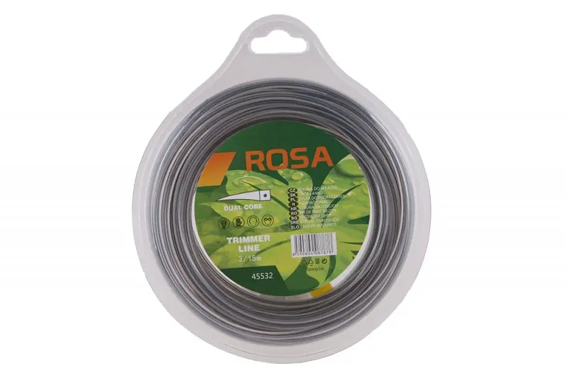 Struna 3/15m čtverec s nylon.středem (L45532)