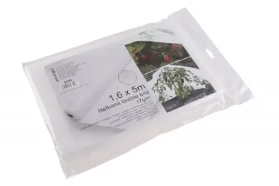 Netkaná textílie 1.6x5M bílá 17g/m2 (L45540)