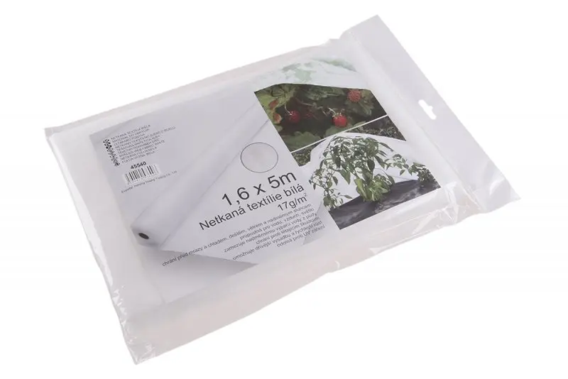 Netkaná textílie 1.6x5M bílá 17g/m2 (L45540)