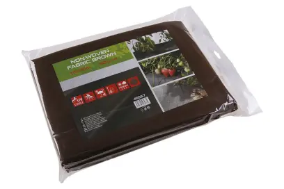 Netkaná textília 1.6x10m hnedá 50g/m2, Levior 45557 (L45557)