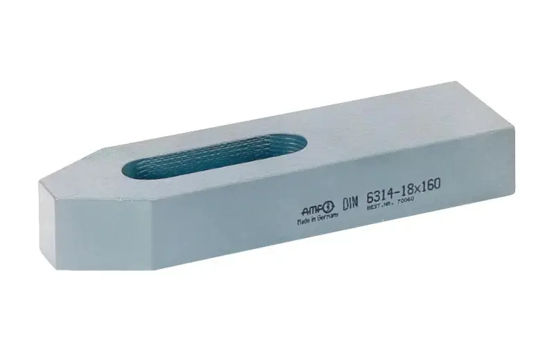 Upínacia príložka 18x125 mm AMF70052 s nastaviteľnou skrutkou, DIN 6314 (EDE33890018)