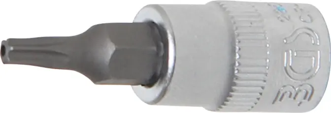 Zástrčná bitová hlavice 1/4" T 15 BGS102358 s vrtáním (BGS102358)