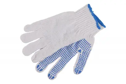 Rukavice bavlněné s PVC terčíky PLOVER (L50526)