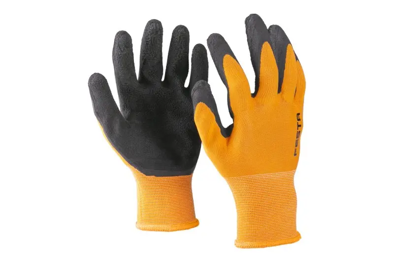 Nylonové rukavice máčané v LATEX pene veľkosť 8 (L50535)