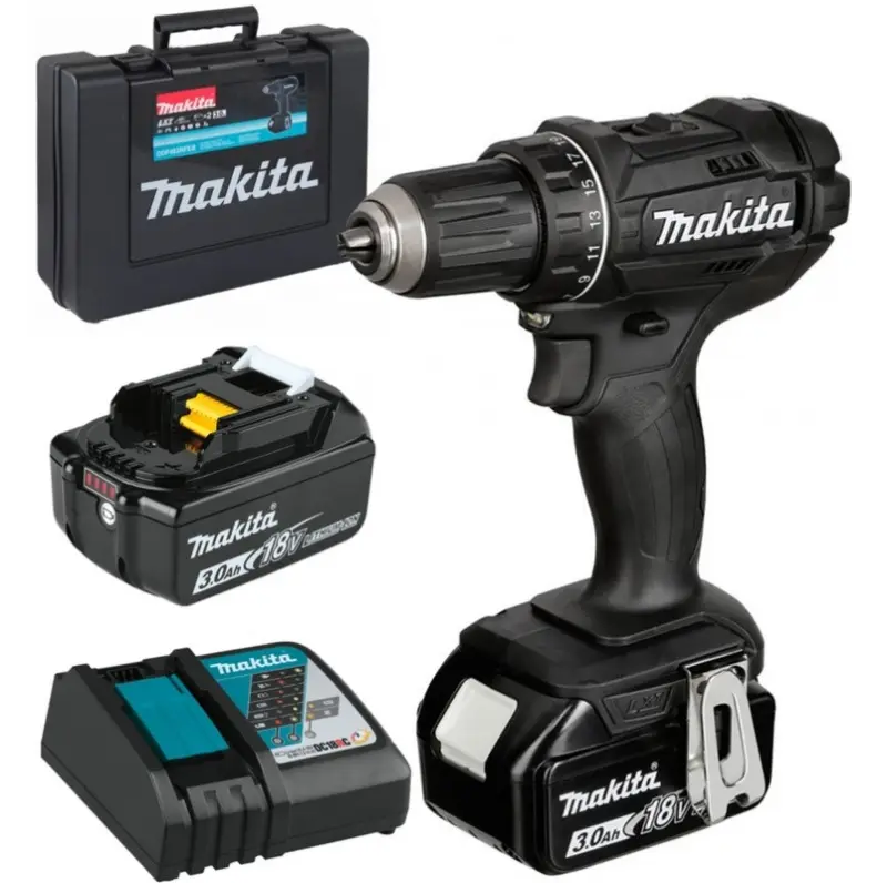 Aku vrtací šroubovák Makita DDF482RFEB černý (3,0 Ah) (MADDF482RFEB)