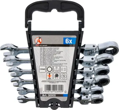 BGS 30005 Palcové očkoploché račňové kľúče Kraftmann 1/4 ÷ 9/16". Sada 6 dielov (BGS1030005)