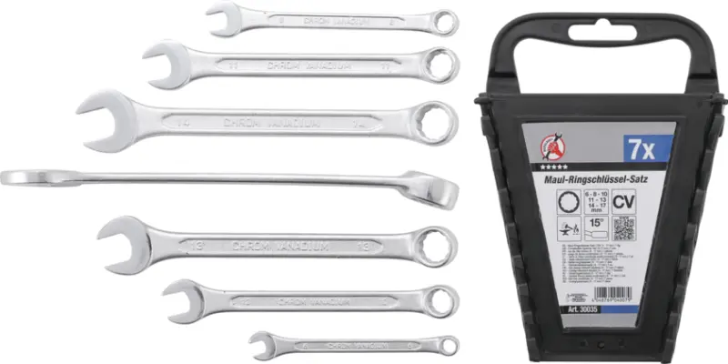Očkoploché klíče Kraftmann 6 ÷ 17 mm BGS1030035. Sada 7 dílů (BGS1030035)