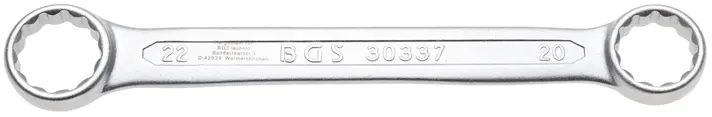 Oboustranný očkový klíč 20 x 22 mm BGS1030337, extra plochý (BGS1030337)