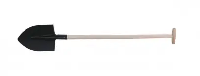 Rýč špičatý černý s násadou T (6-1019) (L61097)