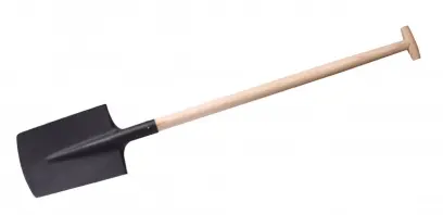 Rýč oblý černý s násadou T (6-1018) (L61098)