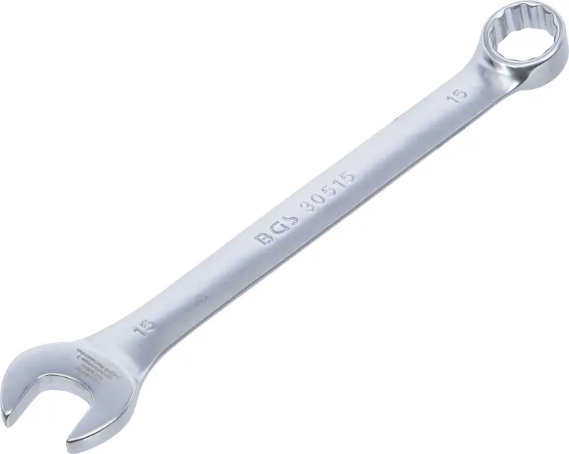 BGS 30515 Očkoplochý kľúč 15 mm, DIN 3113A, matný chróm (BGS1030515)