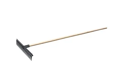 Hrable plastové s násadou 160cm, 14 zubov, Levior 61142 (L61142)