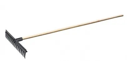 Hrábě plastové s násadou 160cm, 14 zubů (L61142)