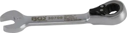 BGS 30709 Očkoplochý kľúč 9 mm s račňou, extra krátky (BGS1030709)