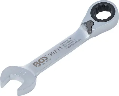 BGS 30711 Očkoplochý kľúč 11 mm s račňou, extra krátky (BGS1030711)