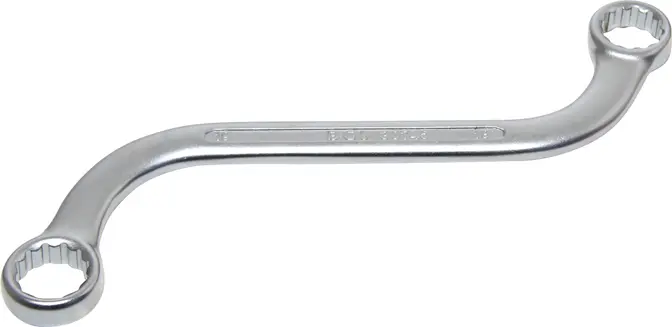 Očkový klíč 18 x 19 mm BGS1030745, S-forma, dvanáctihran (BGS1030745)