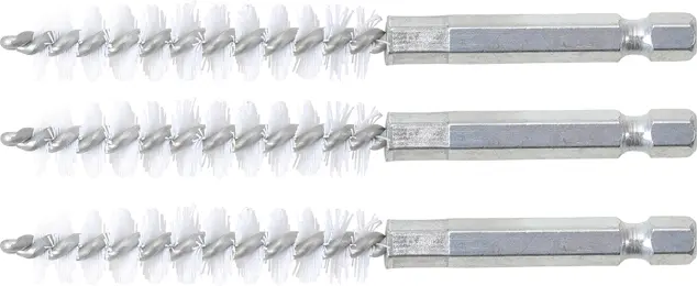 Nylonové kartáče pr. 11 mm BGS103078-11-N, upínání 1/4", 3 ks (Sada BGS 3078) (BGS103078-11-N)