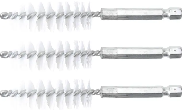 Nylonové kartáče pr. 17 mm BGS103078-17-N, upínání 1/4", 3 ks (Sada BGS 3078) (BGS103078-17-N)