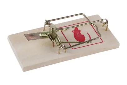 Pasca na myši drevená 90x45mm 2ks, Levior 70221 (L70221)