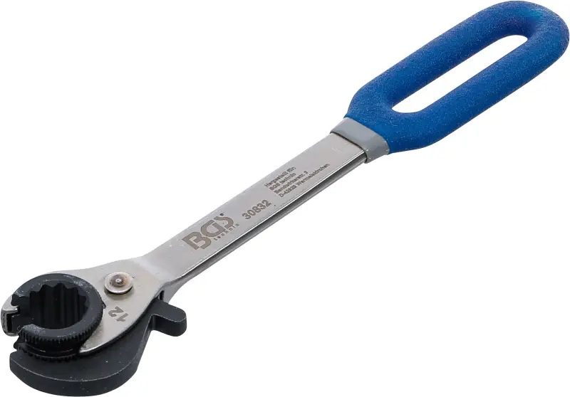 BGS 30832 Otvorený očkový kľúč 12 mm s račňou na prevlečné matice (BGS1030832)