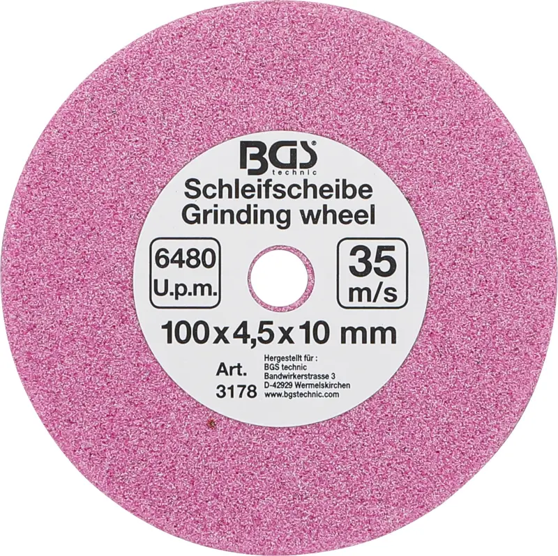 BGS 3178 Brúsny kotúč 100 x 4,5 x 10 mm pre brúsku pílových reťazí BGS (BGS103178)