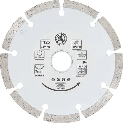 BGS 3932 Kotúč diamantový segmentový priemer 125 mm (BGS103932)