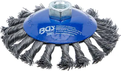 BGS 3981 Misková vrkočová kefa pr. 115 mm na autosklá. Uchytenie M14x2 mm (BGS103981)