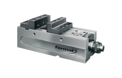 Kompaktný presný NC zverák Format FKG-L so stupňovitými čeľusťami 125 mm (EDE38391125)