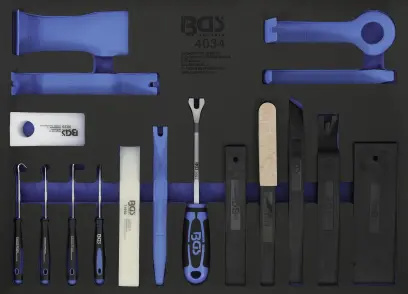 BGS 4034 Náradie na uvoľnenie líšt, čalúnenie Sada 17 dielov (BGS104034)