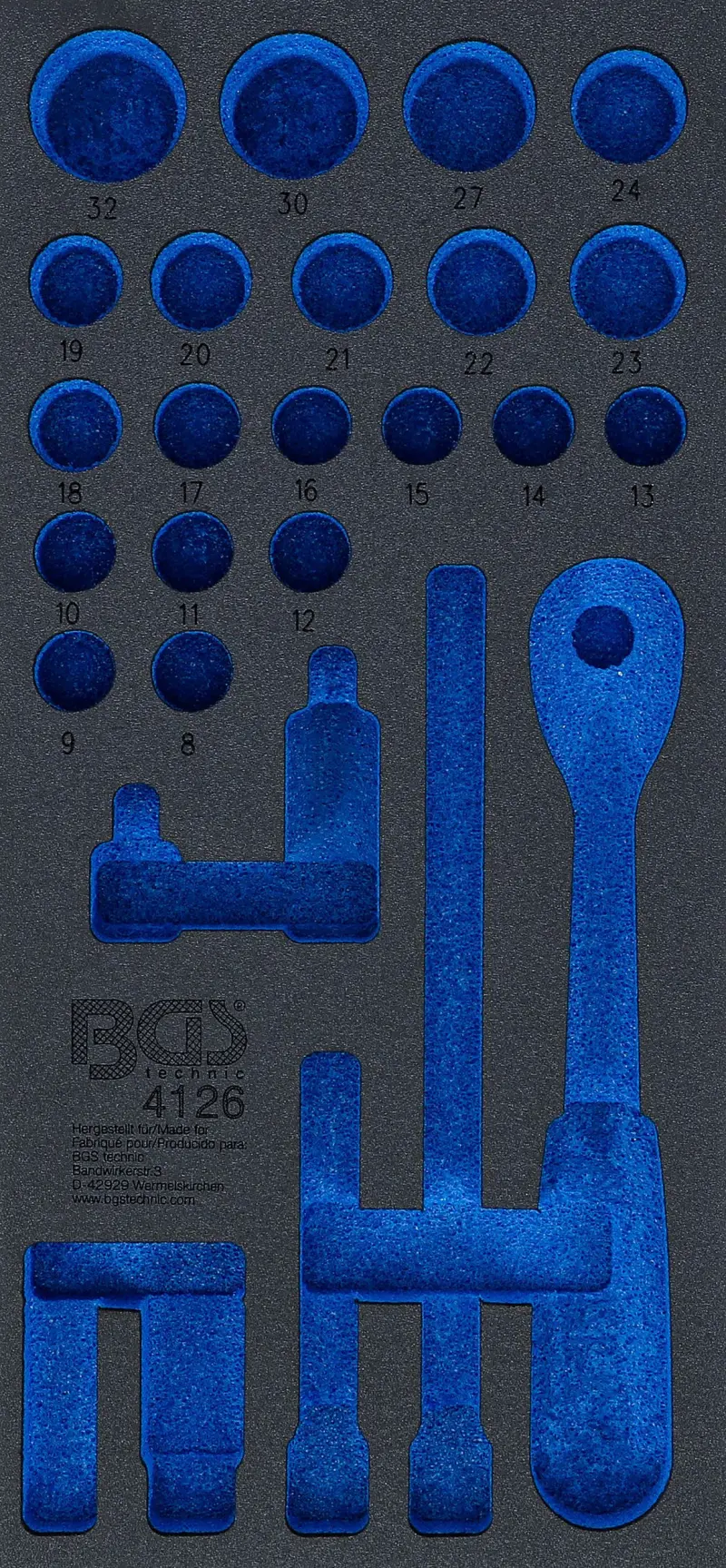 BGS 4126-1 Prázdna vložka do dielenského vozíka 1/6. Pre BGS 4126 (BGS104126-1)
