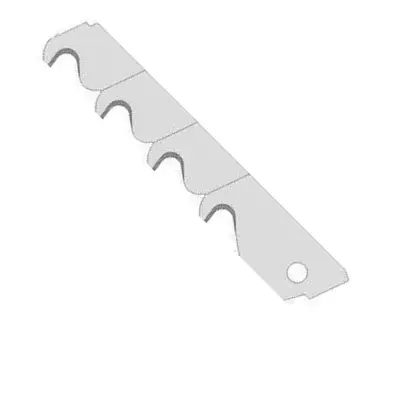 Odlamovací hák 0,50/18 mm LUTZ Solingen 2051.0500, 4 segmenty, 10 ks (LUTZ2051.0500)