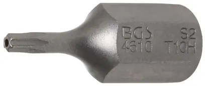 Bit Dĺžka 30 mm pohon vonkajší šesťhran 10 mm (3/8") T-profil (pre Torx) s otvorom T10