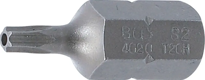 Bit Dĺžka 30 mm pohon vonkajší šesťhran 10 mm (3/8") T-profil (pre Torx) s otvorom T20
