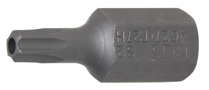 Bit Dĺžka 30 mm pohon vonkajší šesťhran 10 mm (3/8") T-profil (pre Torx) s otvorom T27