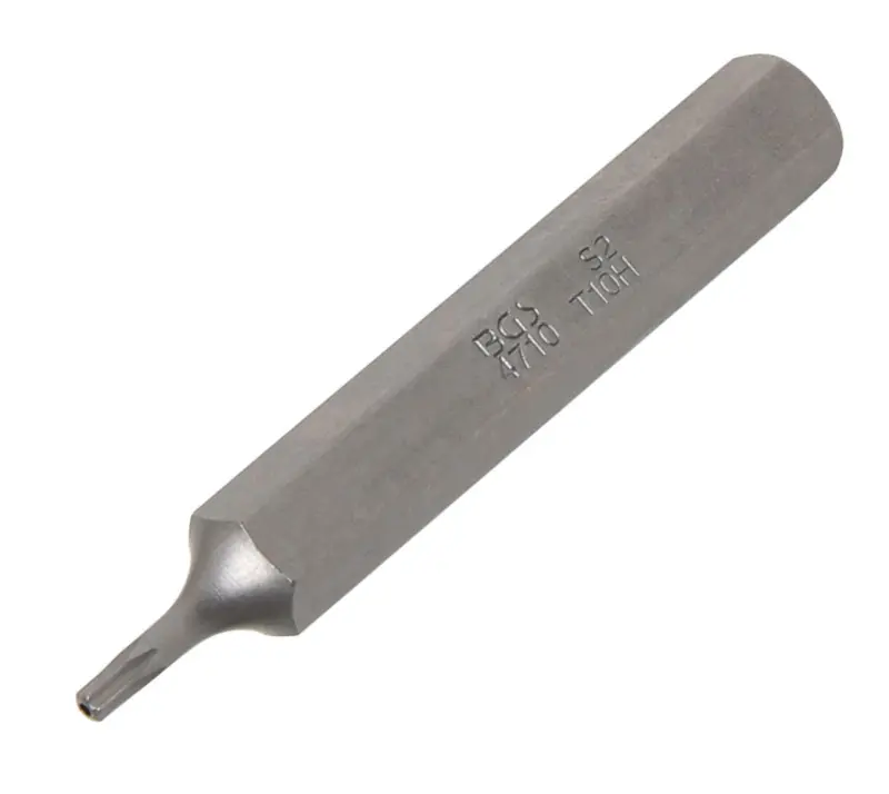 Bit Dĺžka 75 mm pohon vonkajší šesťhran 10 mm (3/8") T-profil (pre Torx) s otvorom T10