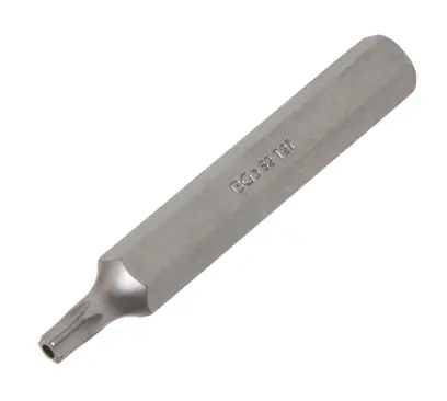 Bit Dĺžka 75 mm pohon vonkajší šesťhran 10 mm (3/8") T-profil (pre Torx) s otvorom T27