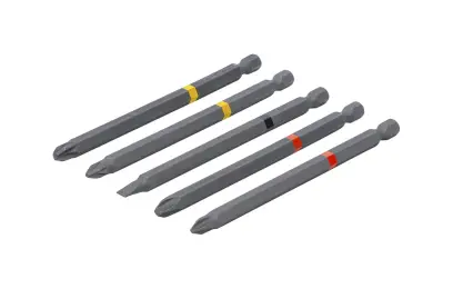 Skrutkovacie XXL bity 1/4" Kraftmann PH, PZ, SL BGS104832 dĺžka 110 mm (Sada 5 dielov) (BGS104832)