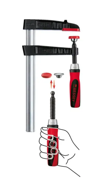 Tuhá skrutková zvierka Bessey TG16-2K z temperovanej liatiny 160/80 mm (BES TG 16 2K)