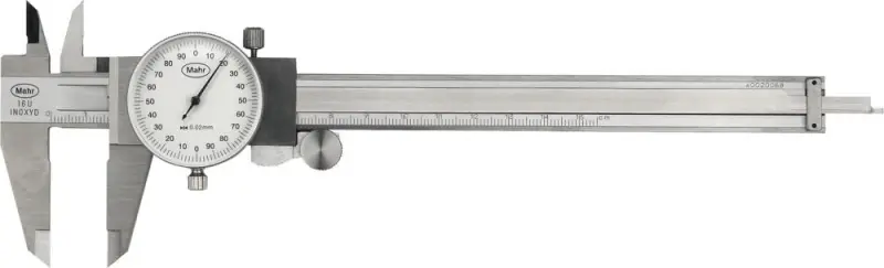 Posuvné měřítko s kruhový m číselníkem 150 mm 0,02 mm MAHR