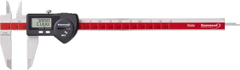 Posuvné měřítko digitální funkce DATA Variable + d atové rozhraní + pravoúhl ý 200mm FORMAT