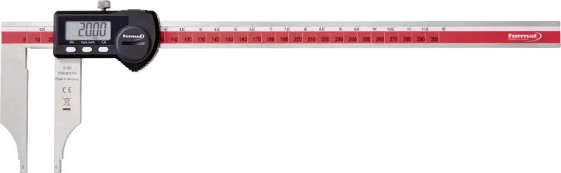 Dílenské posuvné měřítko digitální bez měřicích hr otů 800mm FORMAT