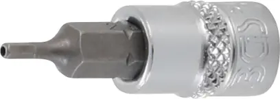 BGS 5156-2 Hlavica zástrčná 1/4" 6hrán 2 mm s vŕtaním (BGS105156-2)