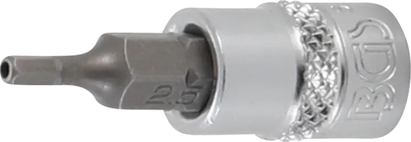 Zástrčná hlavice 1/4" inbus 2,5 mm BGS105156-2-5 s vrtáním (BGS105156-2-5)
