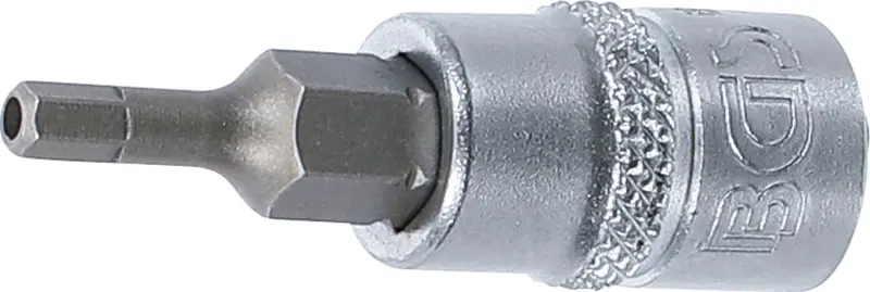 BGS 5156-3 Hlavica zástrčná 1/4" 6hran 3 mm s vŕtaním (BGS105156-3)